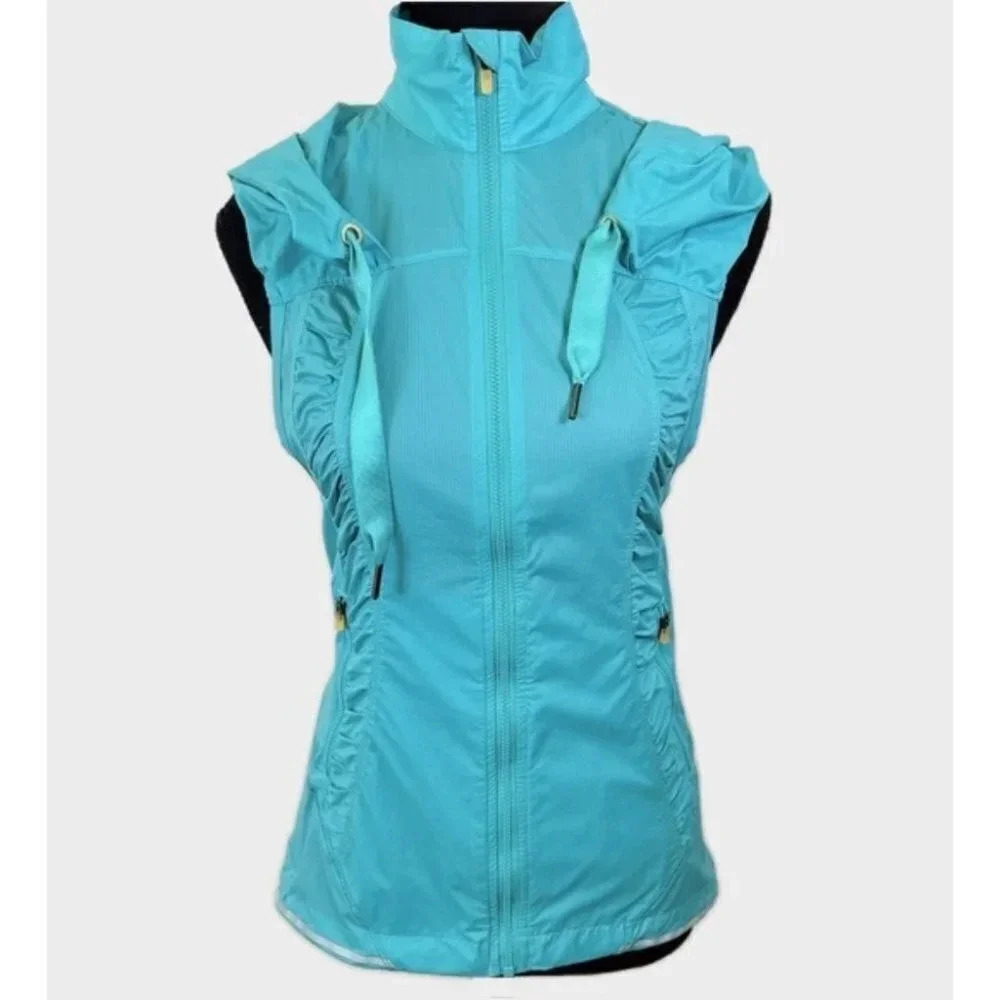 Lululemon Clarity Teal  Athletic Hooded Vest